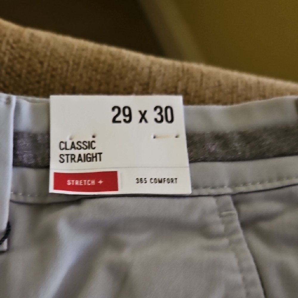 Express Classic Straight Men's Light Gray Chinos